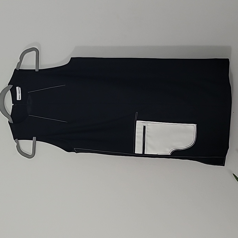 Paco Rabanne Black Wool Sleeveless Dress Lined Preppy
